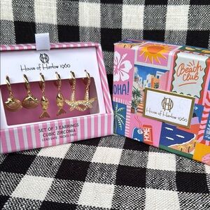 House of Harlow 1960 Gold Earrings Elegant Jewelry Ti TL